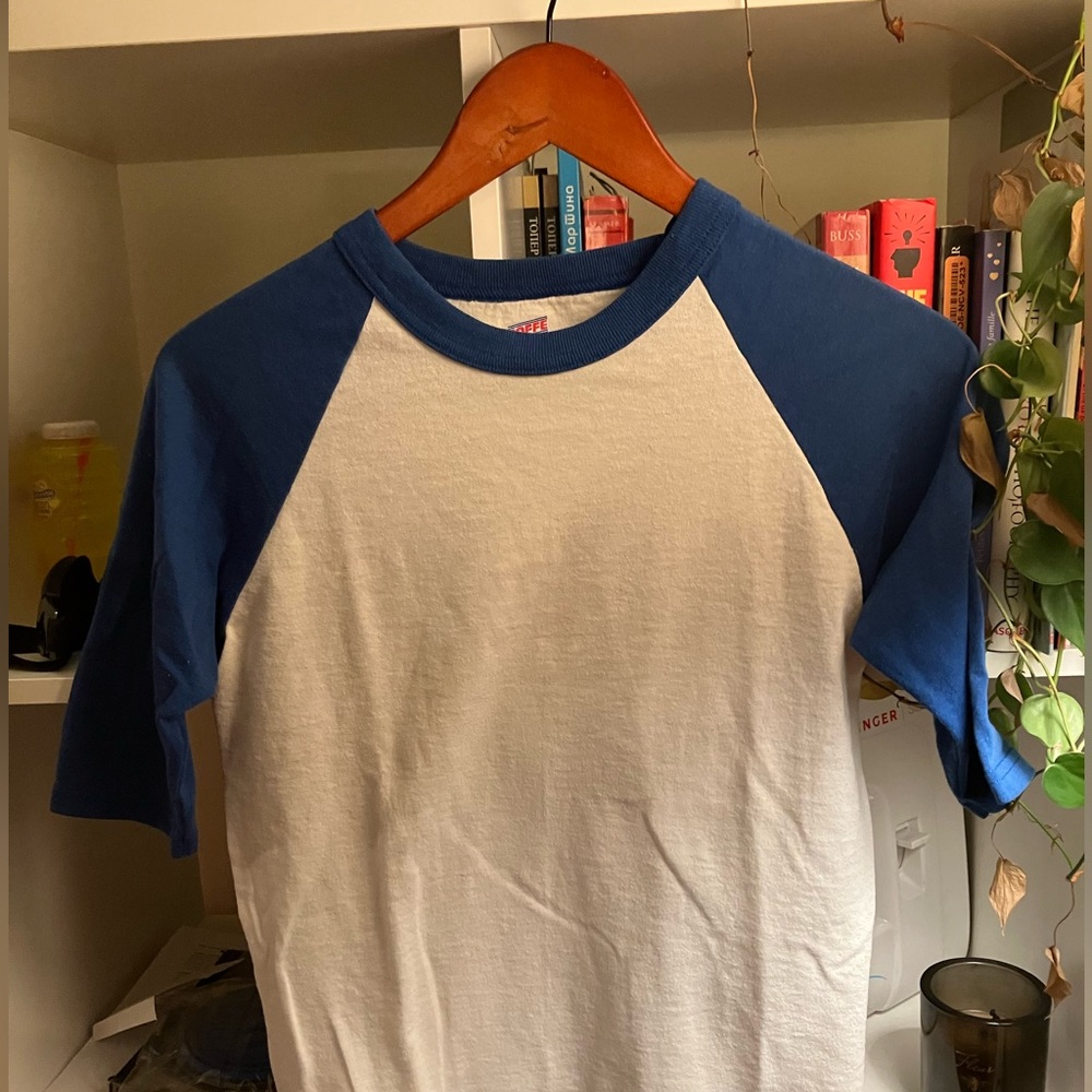 Soffe Blue and White Top